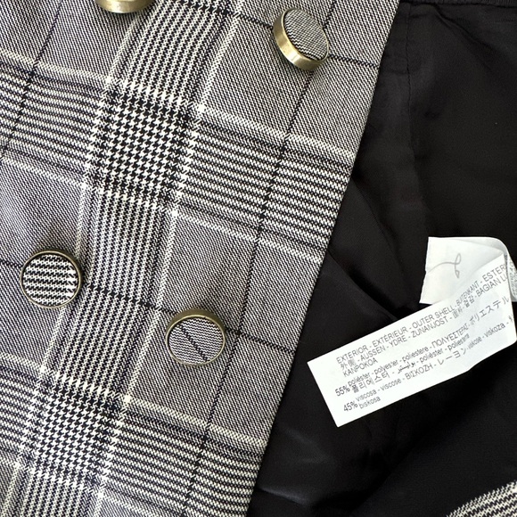 BNWT Zara Plaid Button Pocket Mini Skirt S - Picture 3 of 3